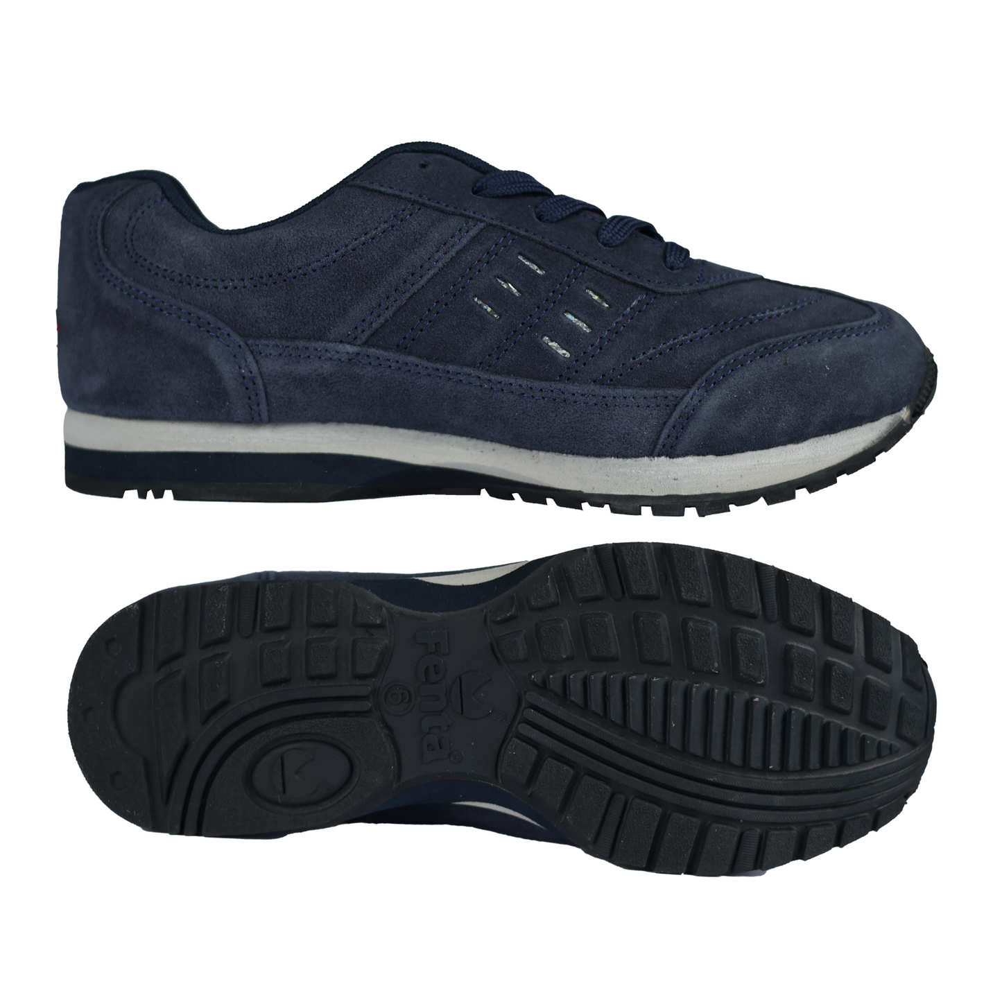 Fenta RIDER: Full Suede Leather Shoe with Mid-EVA Rubber Sole