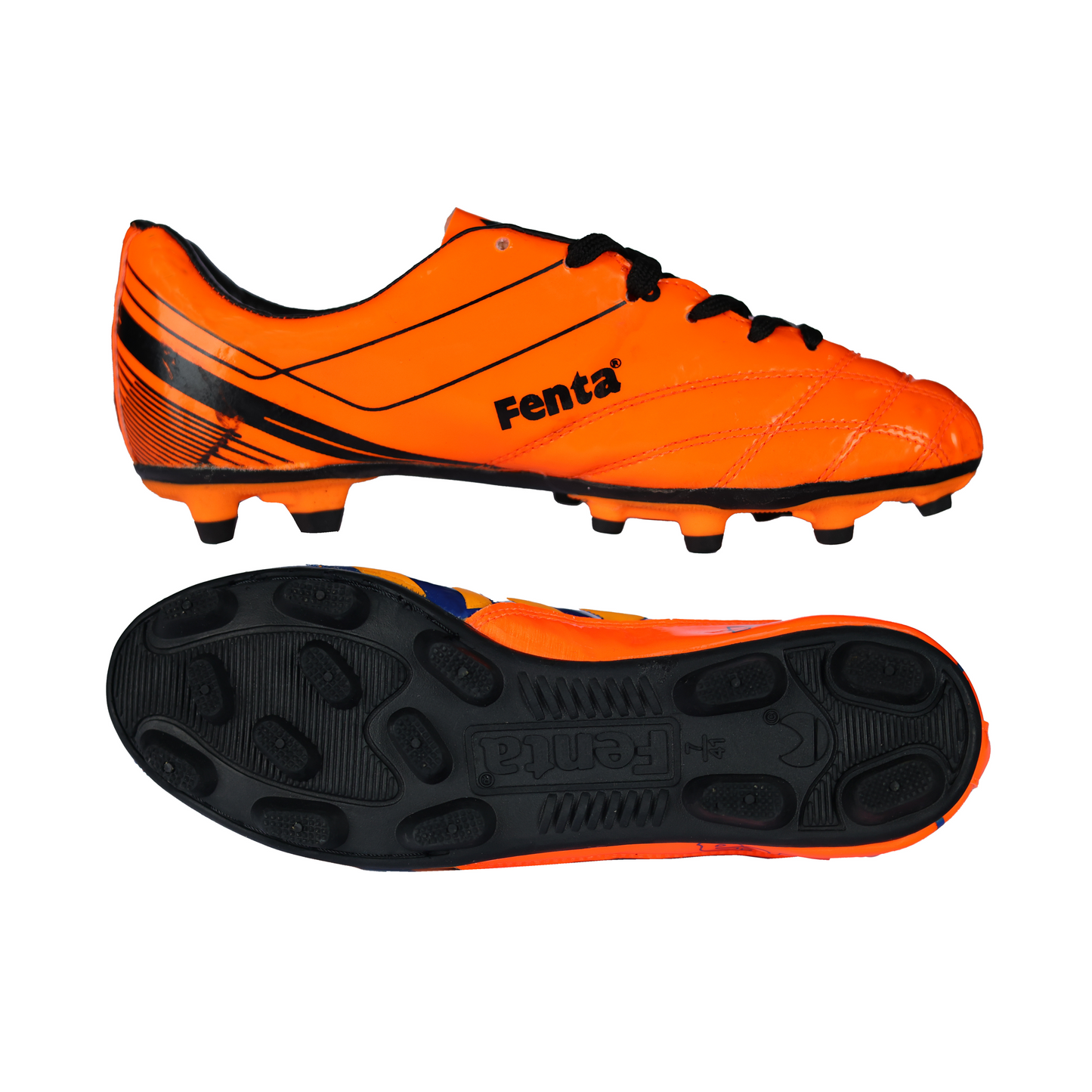 Fenta LEAGUE: PU-PVC Soccer Shoe with Two-Tone TPU Sole