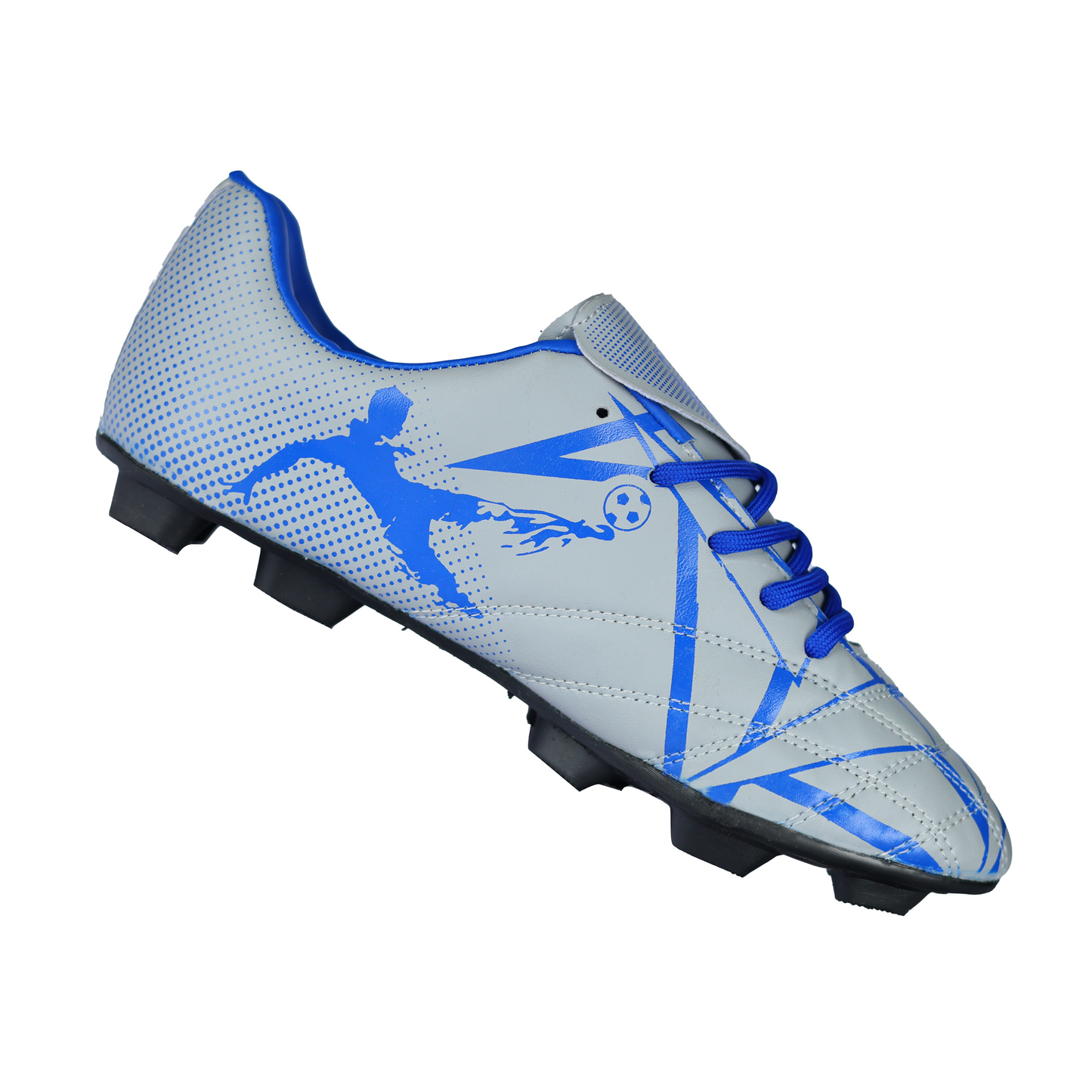 Fenta KICK: Beginner PU Soccer Shoes with Black PVC Sole