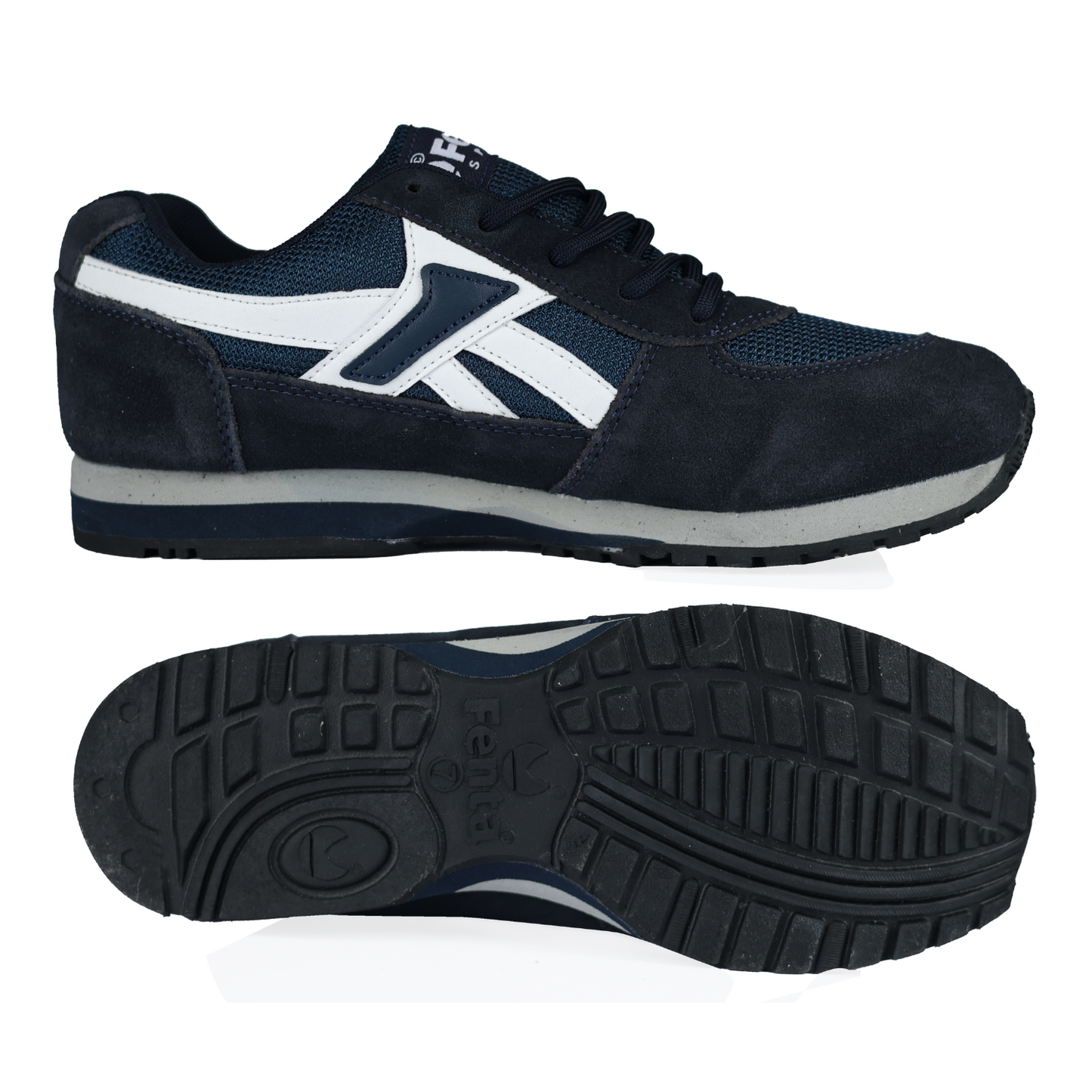 Fenta STATUS: Suede Leather & Mesh Shoe with Mid-EVA Rubber Sole