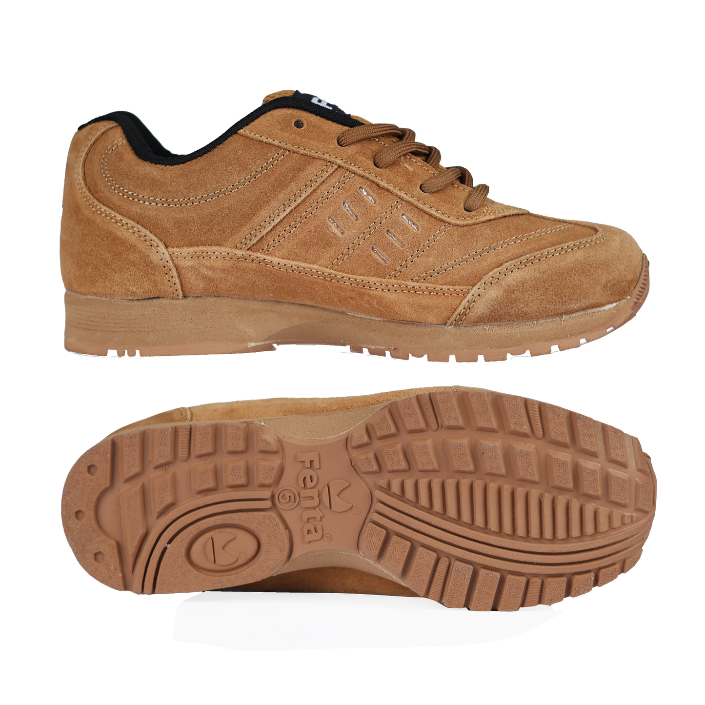 Fenta RIDER: Full Suede Leather Shoe with Mid-EVA Rubber Sole