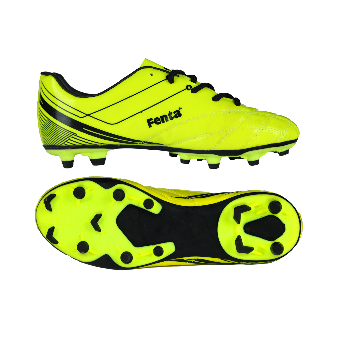 Fenta LEAGUE: PU-PVC Soccer Shoe with Two-Tone TPU Sole
