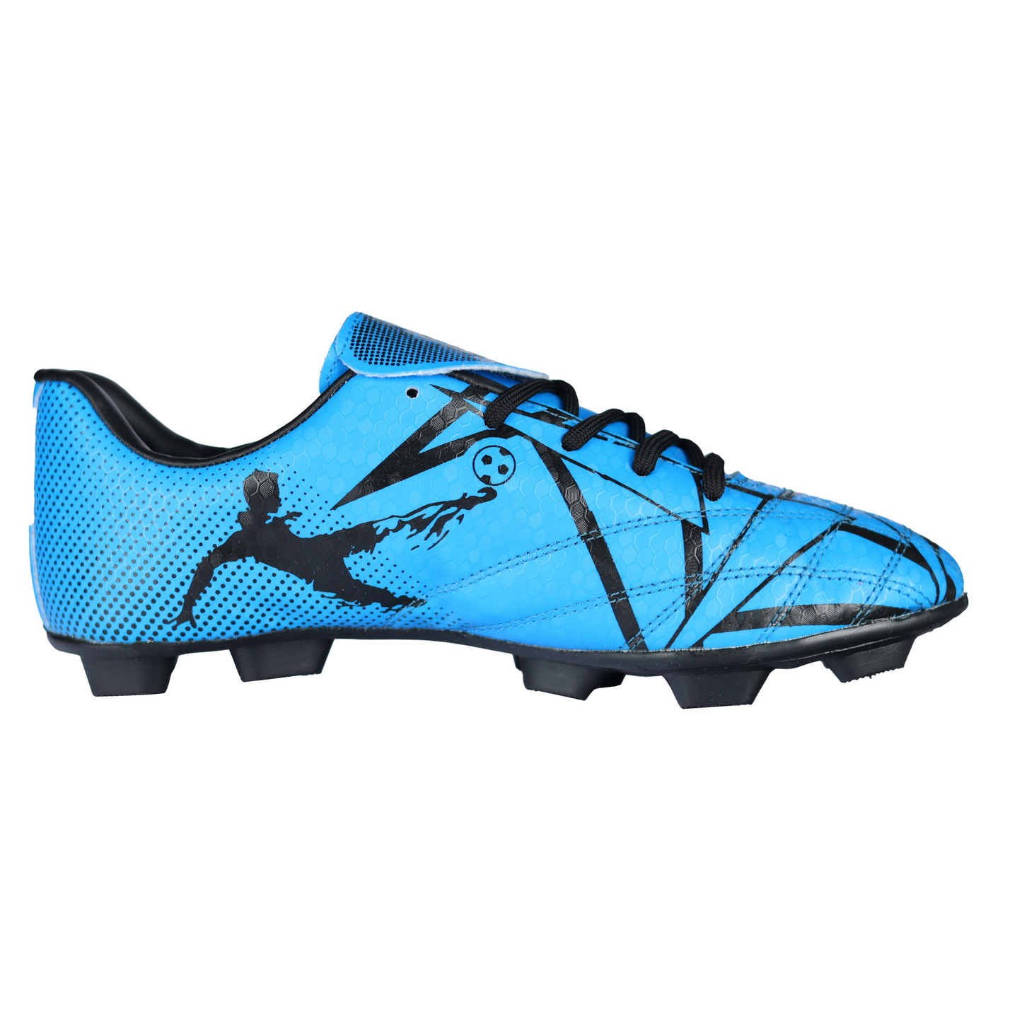 Fenta KICK: Beginner PU Soccer Shoes with Black PVC Sole