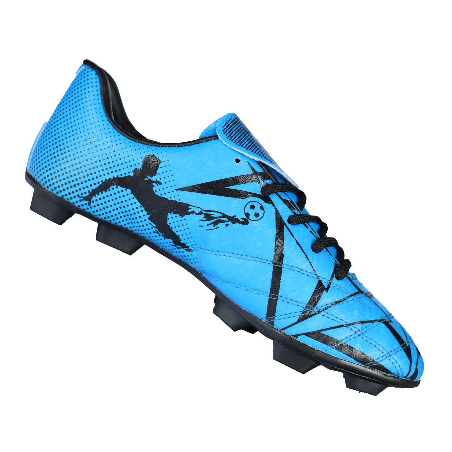 Fenta KICK: Beginner PU Soccer Shoes with Black PVC Sole