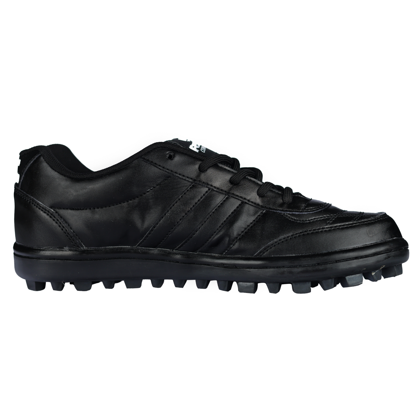 Fenta COBRA: Full Leather Black Work Shoe with Durable Rubber Sole