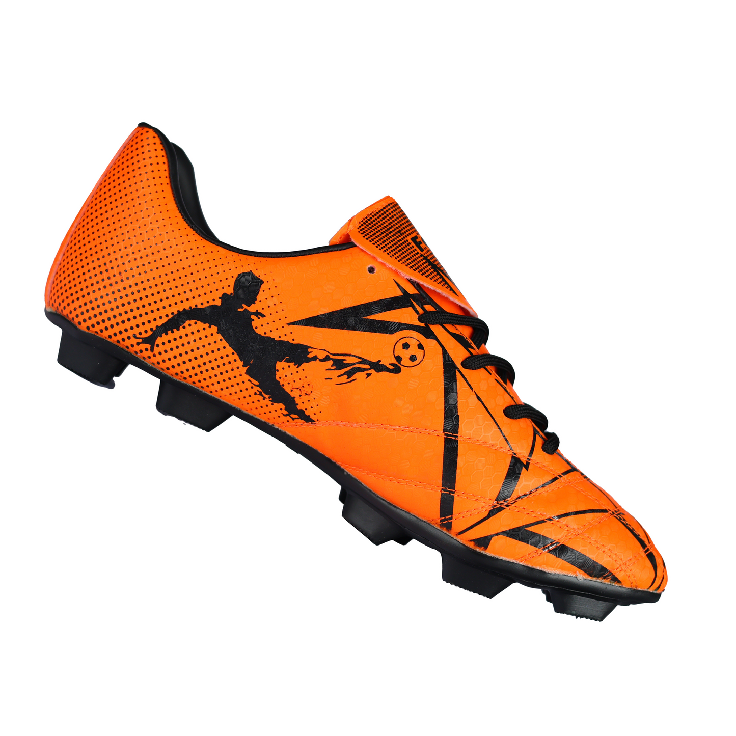 Fenta KICK: Beginner PU Soccer Shoes with Black PVC Sole