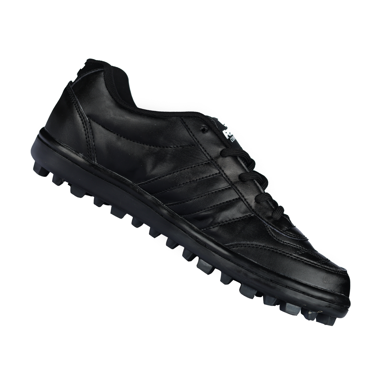 Fenta COBRA: Full Leather Black Work Shoe with Durable Rubber Sole