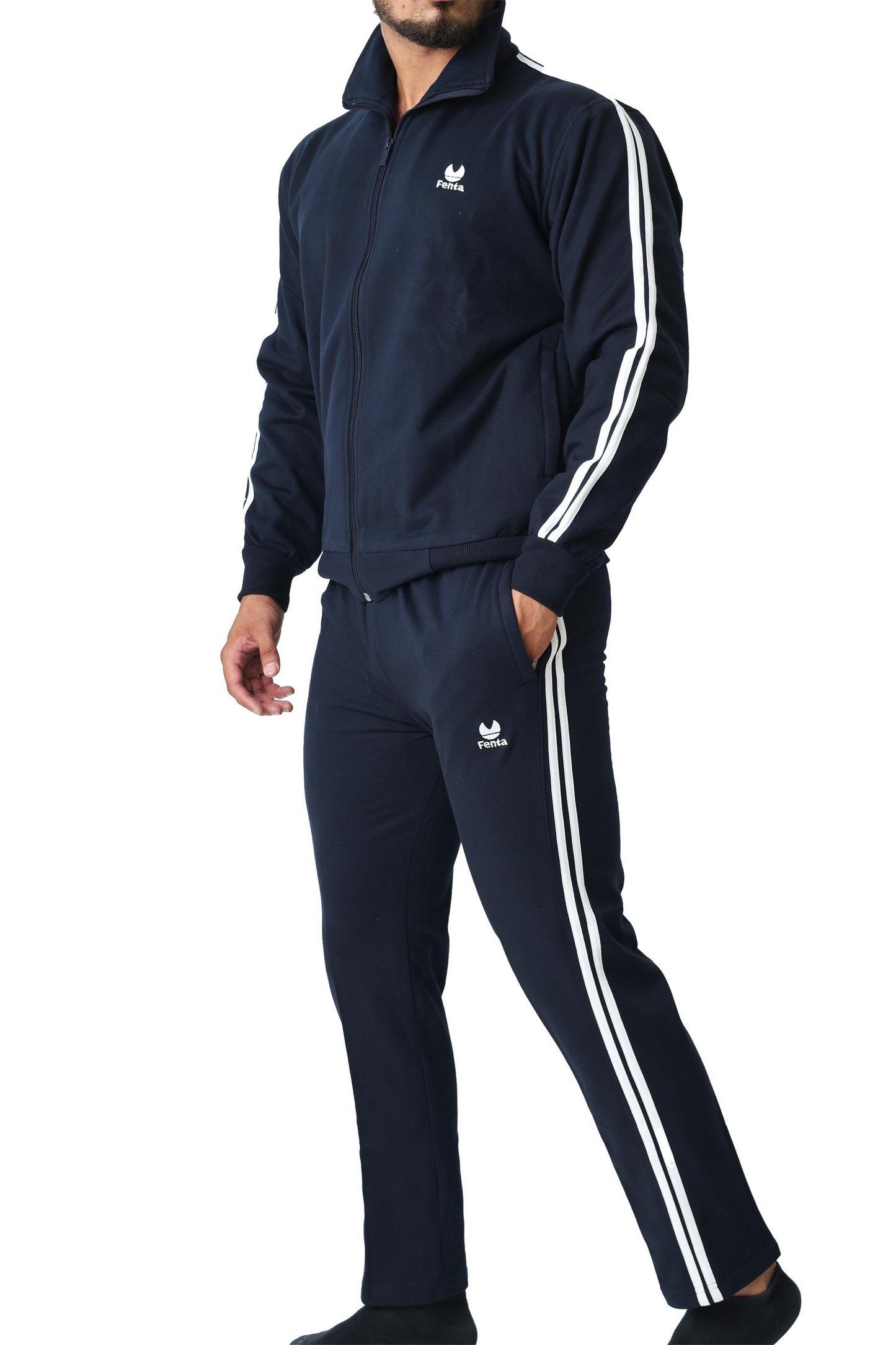 Fenta COTTON FLEECE Knitted Fabric Tracksuit