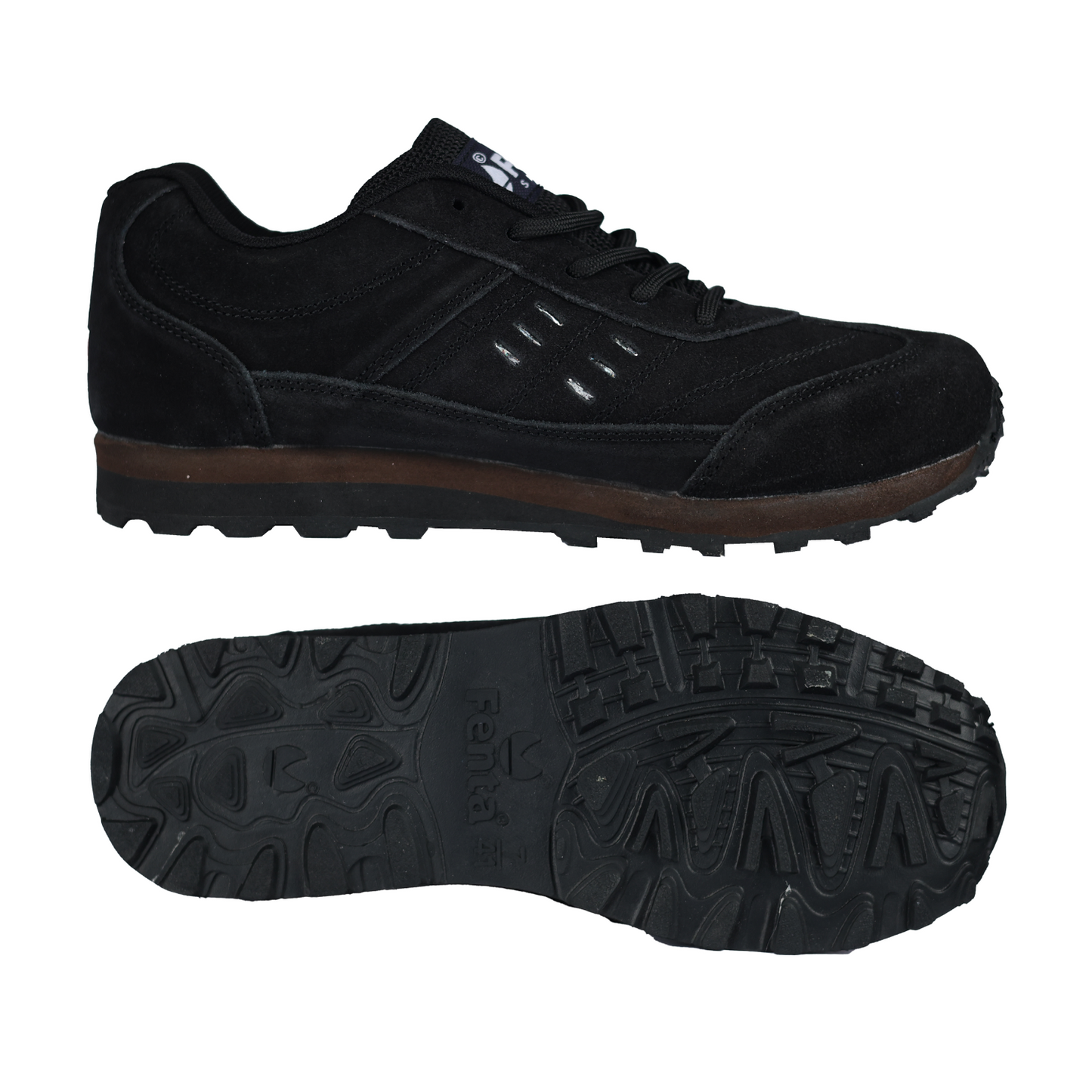 Fenta RIDER: Full Suede Leather Shoe with Mid-EVA Rubber Sole