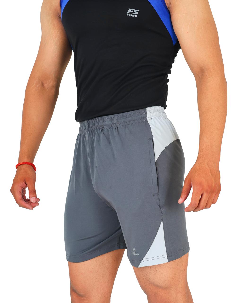 Fenta 4-Way Lycra Shorts with Dual Side Zippers