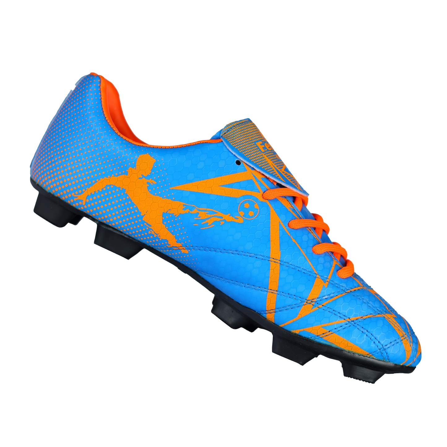 Fenta KICK: Beginner PU Soccer Shoes with Black PVC Sole