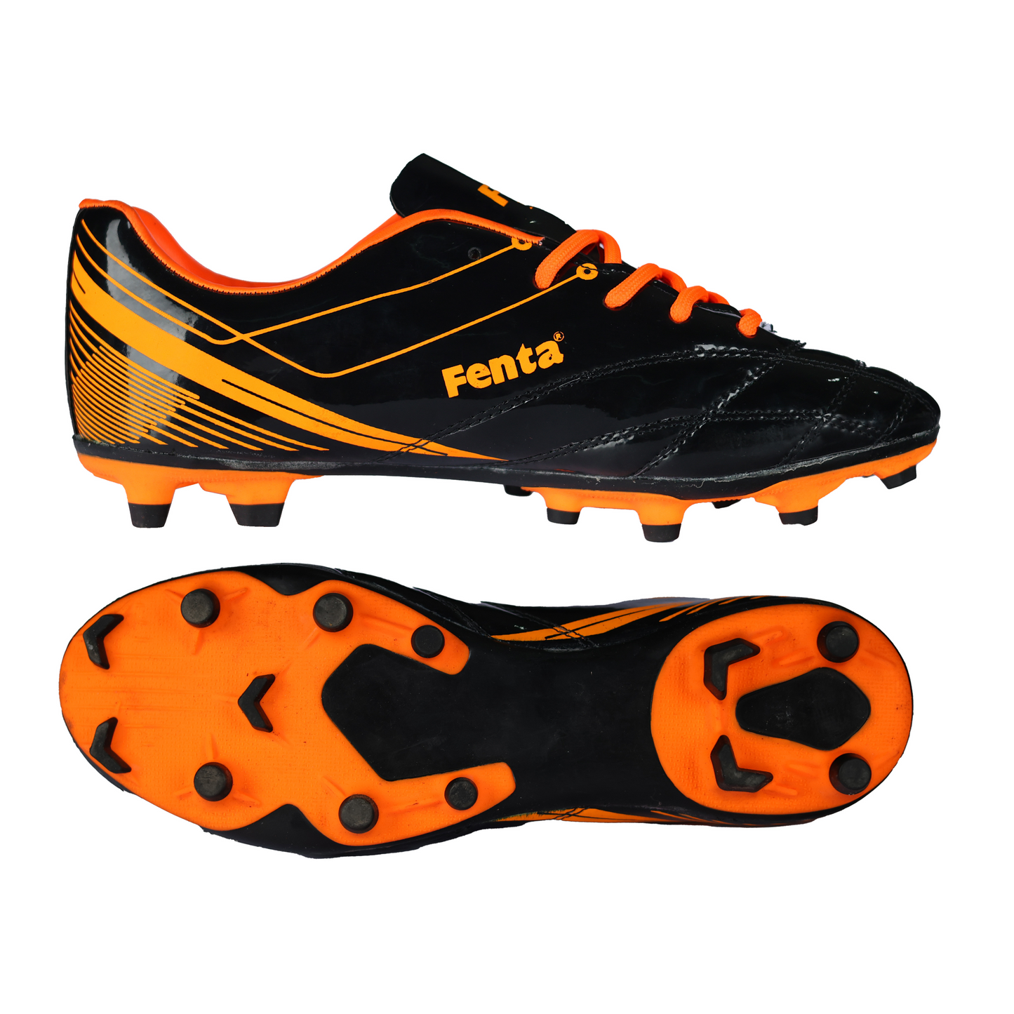 Fenta LEAGUE: PU-PVC Soccer Shoe with Two-Tone TPU Sole