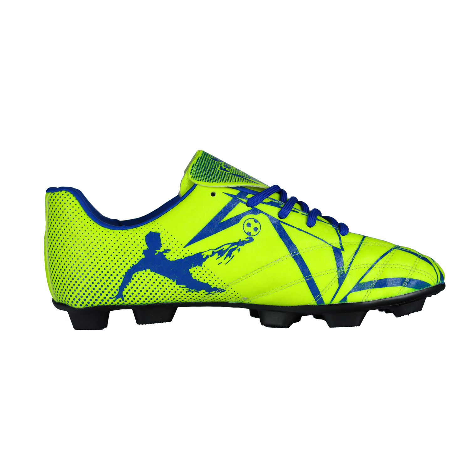 Fenta KICK: Beginner PU Soccer Shoes with Black PVC Sole