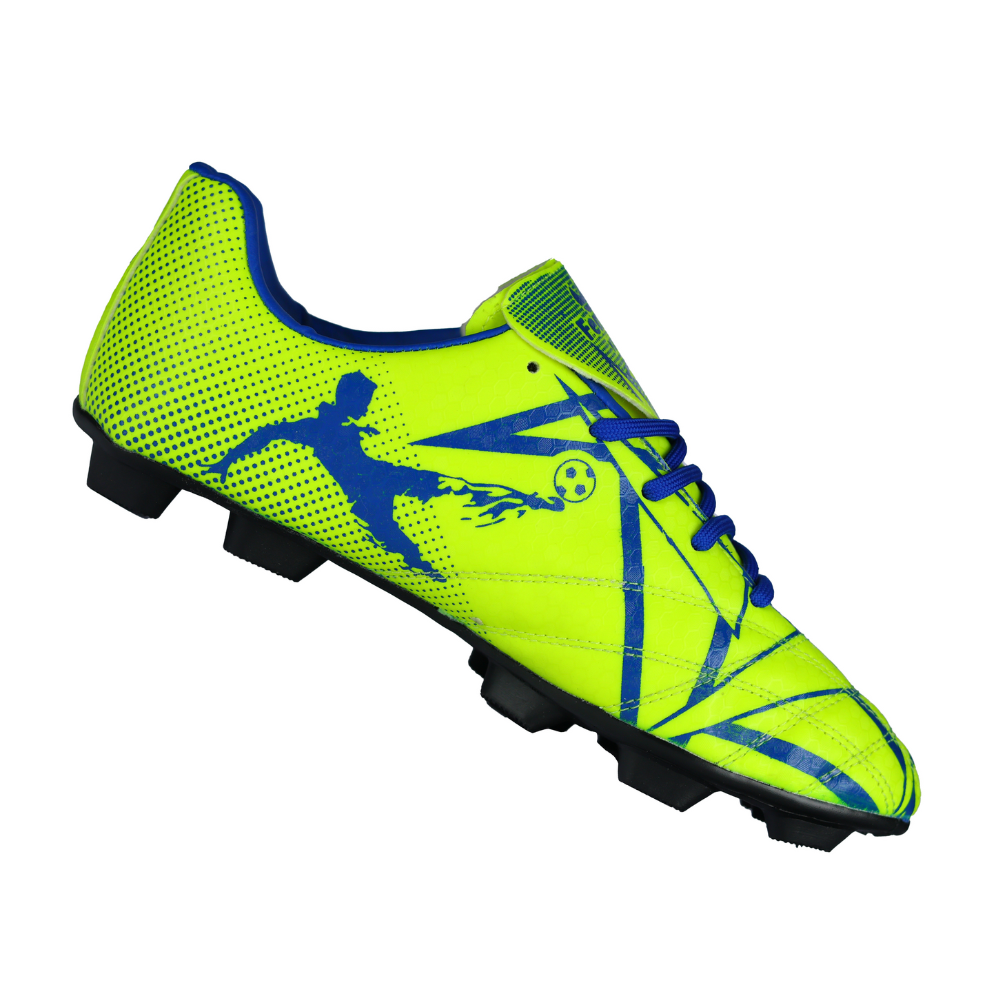 Fenta KICK: Beginner PU Soccer Shoes with Black PVC Sole