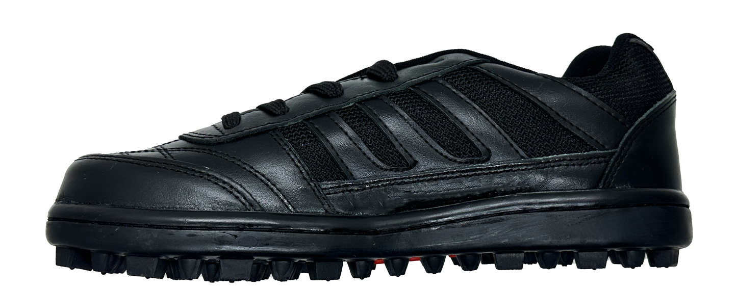 Fenta BLACK DIAMOND: Premium Black Leather Work Shoe