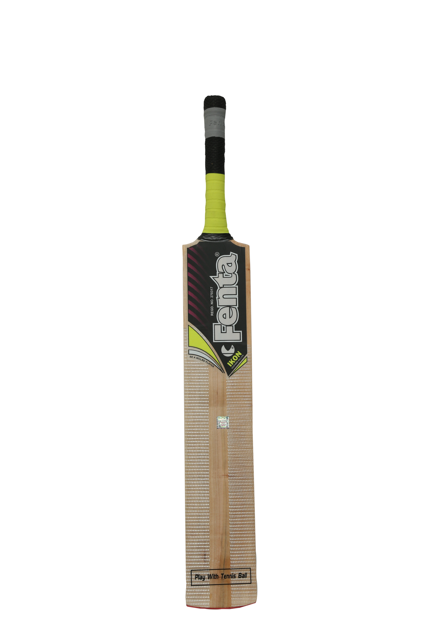 FENTA ICON CRICKET TENNIS BAT DOUBLE BLADE CANE HANDLE, KASHMIR WILLOW