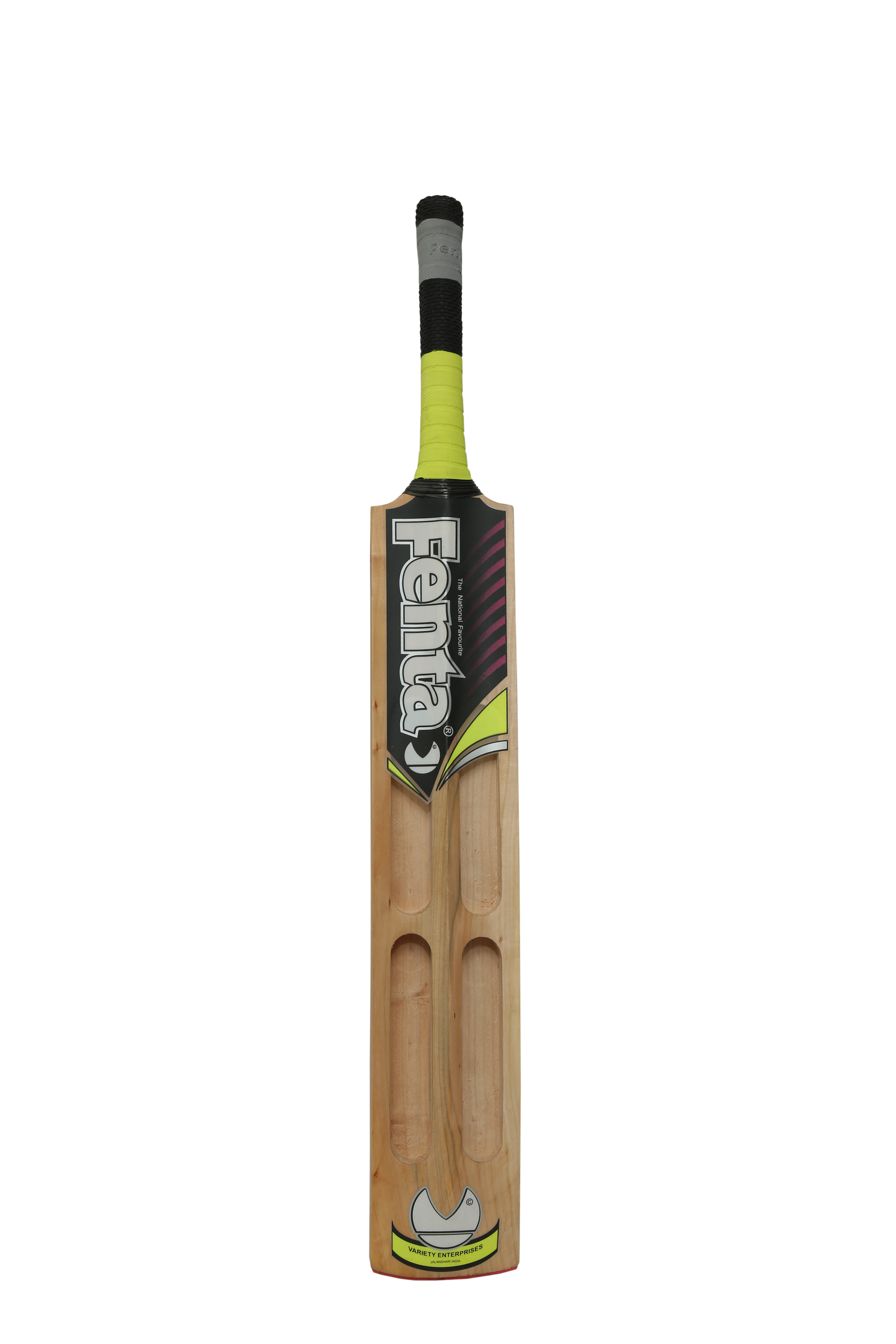 FENTA ICON CRICKET TENNIS BAT DOUBLE BLADE CANE HANDLE, KASHMIR WILLOW