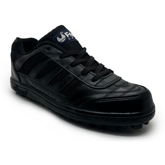 Fenta BLACK DIAMOND: Premium Black Leather Work Shoe
