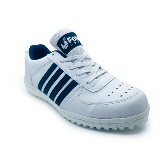 Fenta BRAVO: Stylish White PU-PVC Work Shoe with Non-Marking PVC Sole