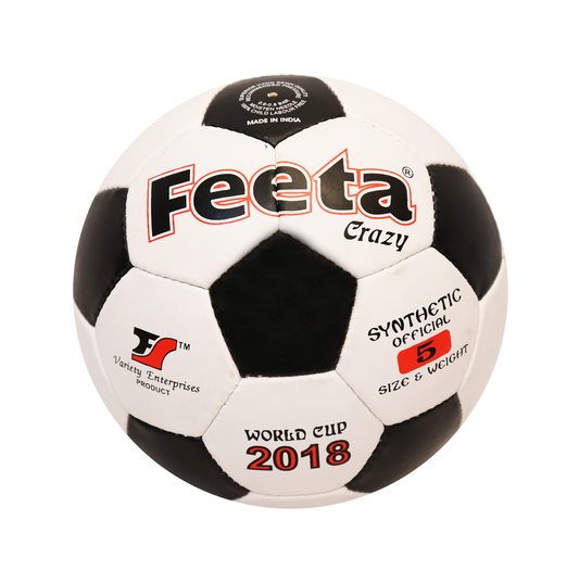 Fenta Sports Unisex Crazy Football (White & Black)