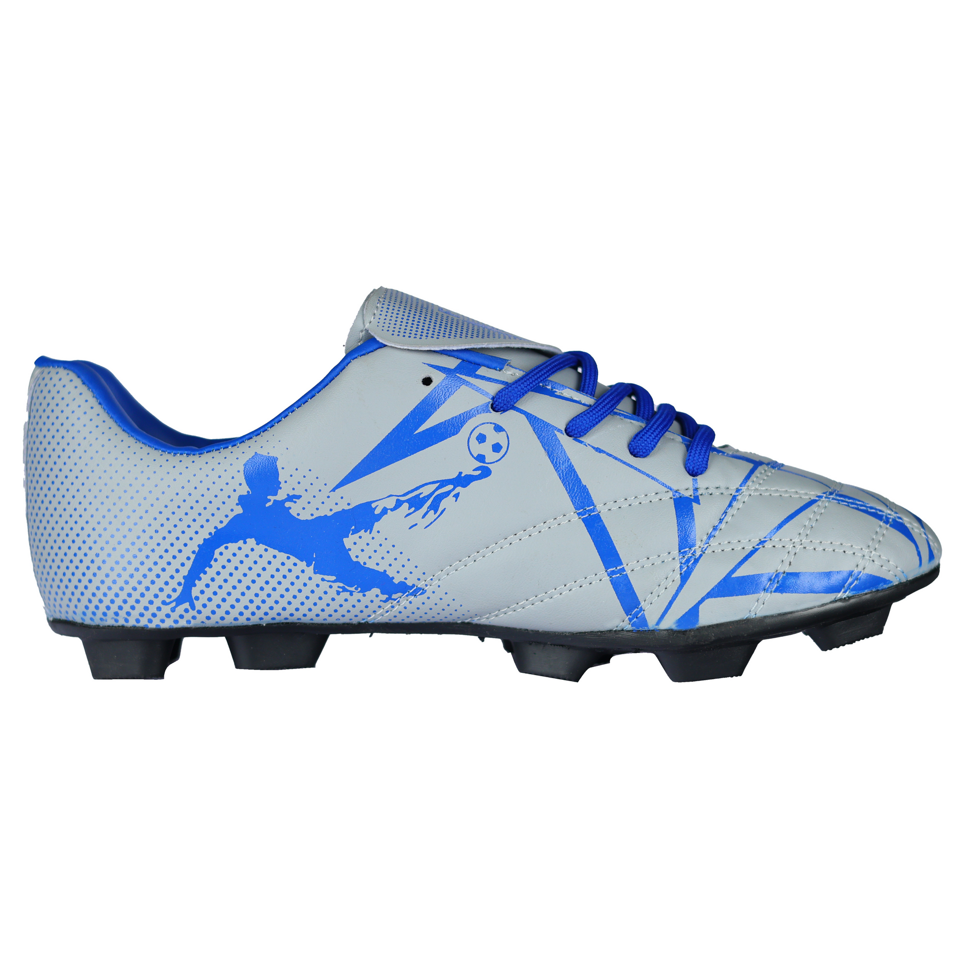 Fenta KICK: Beginner PU Soccer Shoes with Black PVC Sole