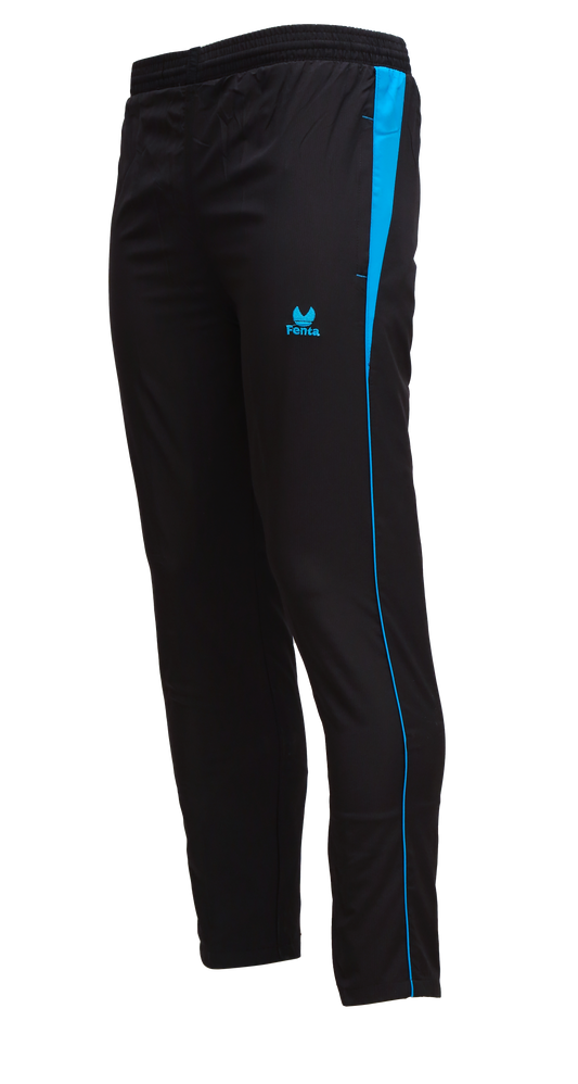 Fenta Sports Icon Lower Outdoor Track Pant (Black-Sky-Blue)