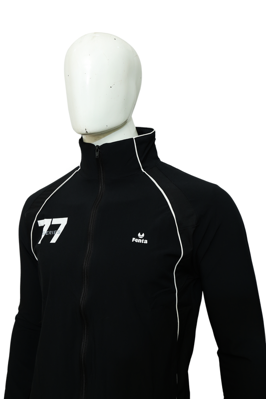 Fenta Sports Lotus Pro Boys Super Micro  Full Stretchable track suit (Black)