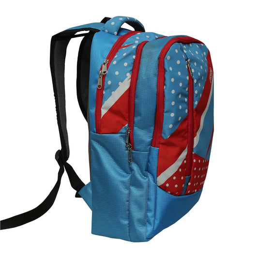 Fenta Sports Unisex Sky Blue Red Backpack
