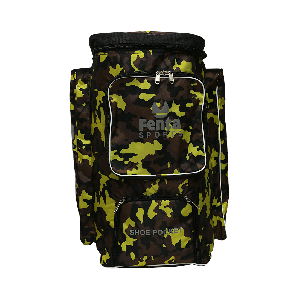 Fenta Pro Camo Print Cricket Kit Bag Backpack & Travelling Bag (Army Printed)