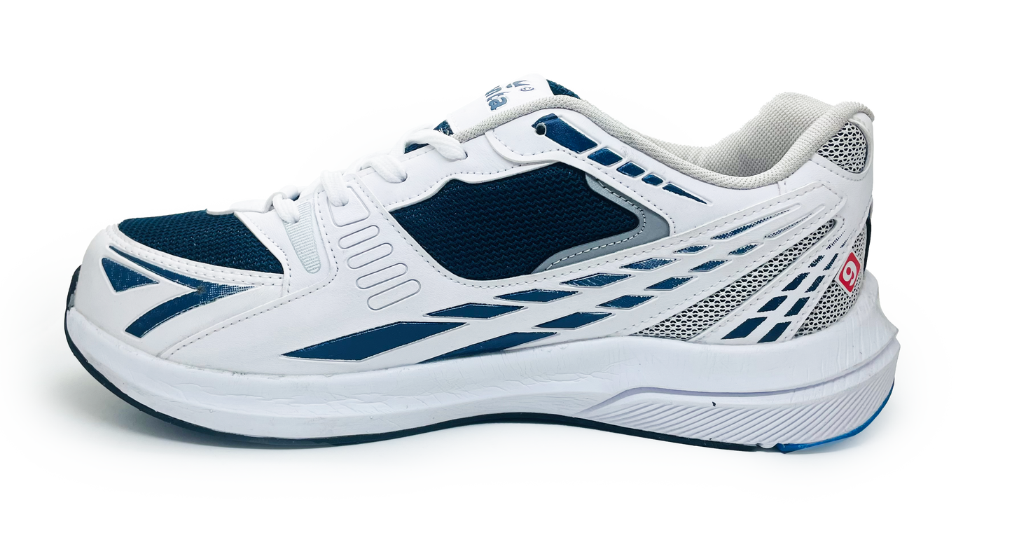 Fenta Sports marathon Runner Shoes (White- Blue)