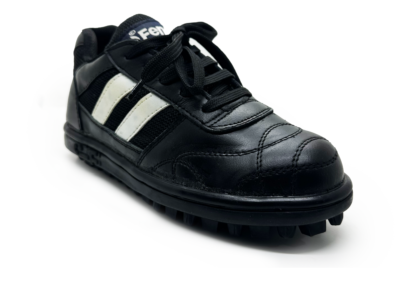 Fenta Sports Chase Hockey Leather Shoes (Black-White)