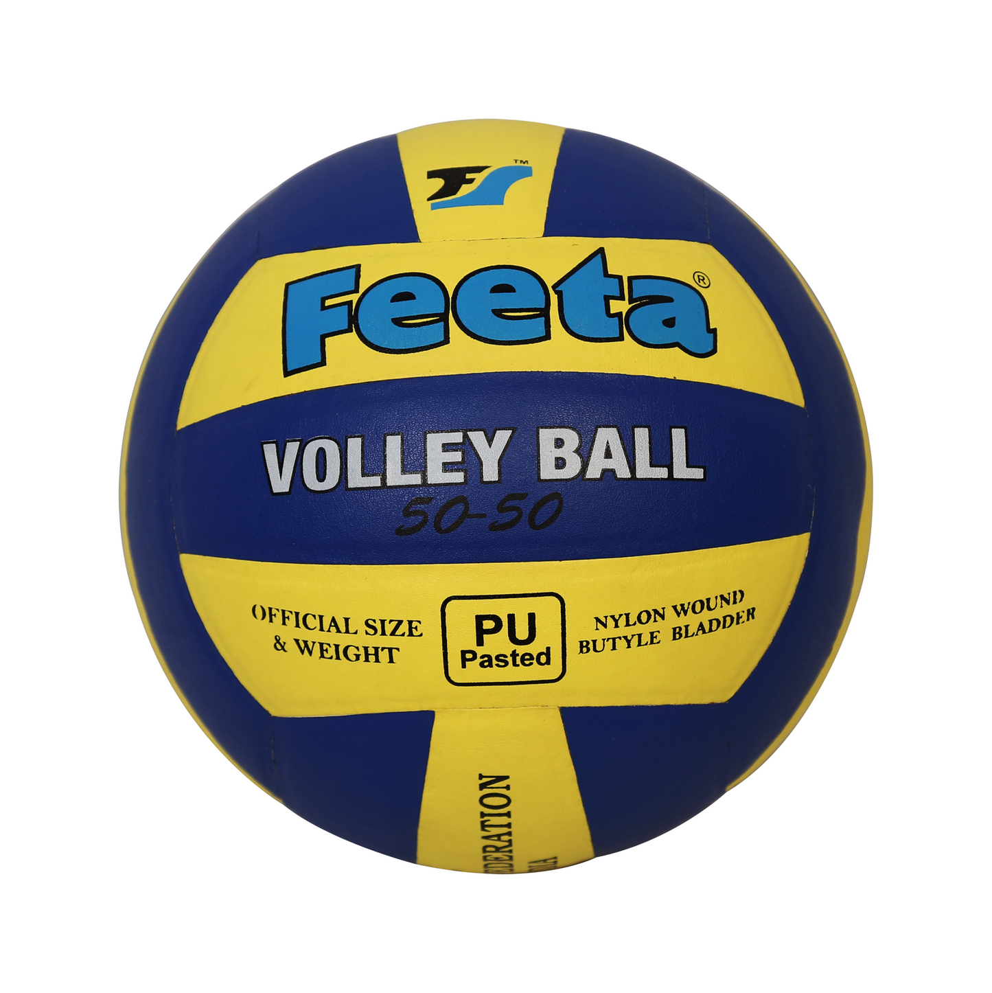 Fenta Sports 50-50 Volleyball (Yellow & Blue)